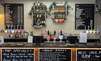 The Tap bar at The Shed, Bordon.