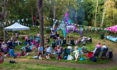 Storytelling at Sunset Festival in Bordon Inclosure