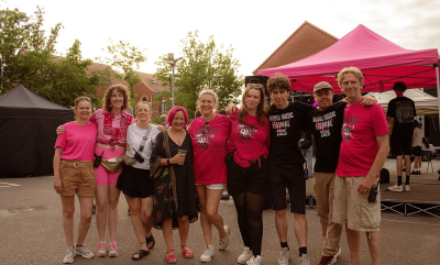 A picture of The Rising Music Festival team