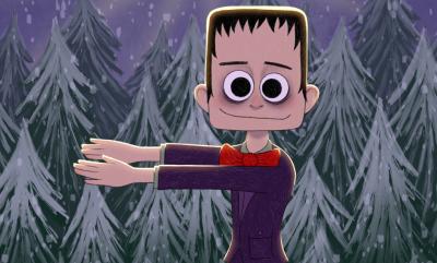 A cute drawing of Frankenstein