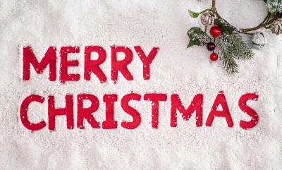 a picture saying merry christmas