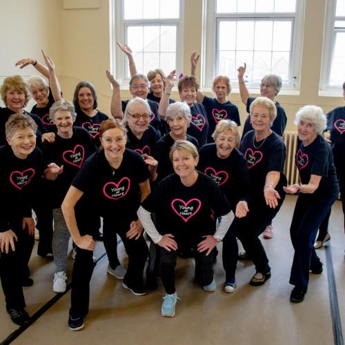 A group of ladies enjoying a Dance Picnic class.